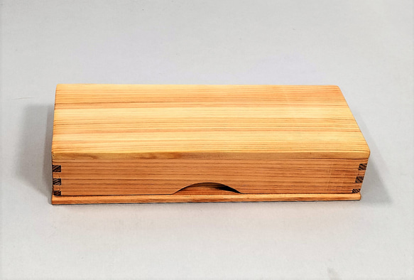 木製(杉無垢材)の台差し箱　　　#1603 2枚目の画像
