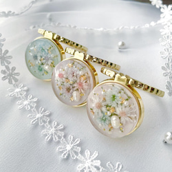 【数量限定】スマホリング　unicorn flower jewelry 押し花　ドライフラワー 3枚目の画像