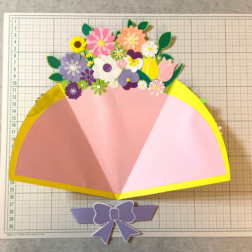 メッセージカード花束 1個550円 クラフトハンドメイド