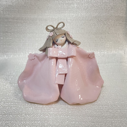 【陶器】雛人形　小道具付き✨ 5枚目の画像