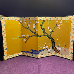 ちょっと本格的な一点モノのミニ屏風 [ 屏風 / 利休屏風 / ミニチュア