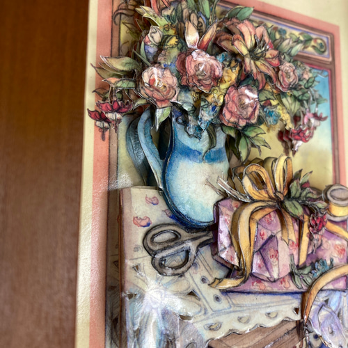 エンボス加工が素敵 キャロルウィルソン ペーパーボックス シャドー