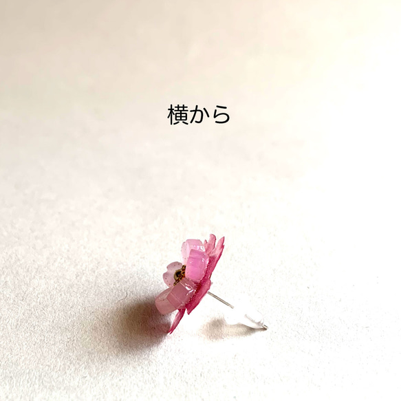 早咲き♪八重桜のピアス 6枚目の画像