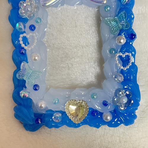 ホイップデコ 硬貨ケース トレカケース ブルー×ホワイト B8