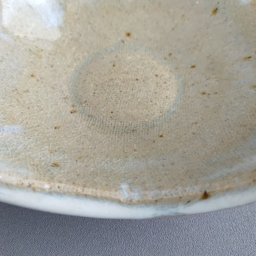 足つき角皿 白萩釉 【商品番号：00308】 中皿 やきもの實陶 通販