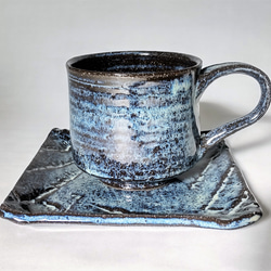 青色が綺麗なコーヒーカップ 1枚目の画像