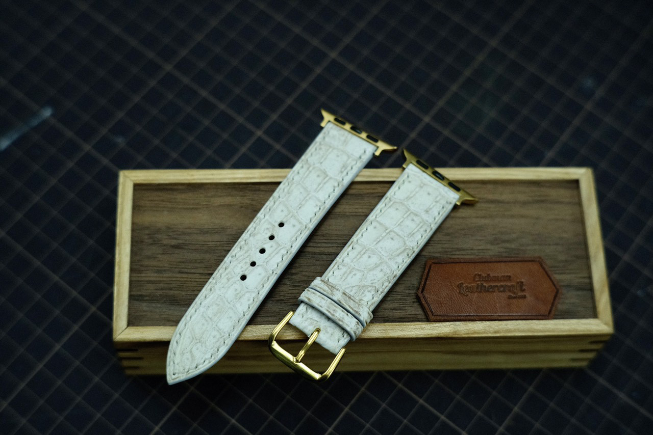 ヒマラヤタロコダイル時計ベルト手縫い時計バンド