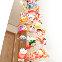 大きいサイズ 栃尾てまり 鶴亀 金銀糸 直径22cm ケース付き 手毬 手鞠 大きいサイズ 栃尾てまり 鶴亀 金銀糸 直径22cm ケース付き 手毬