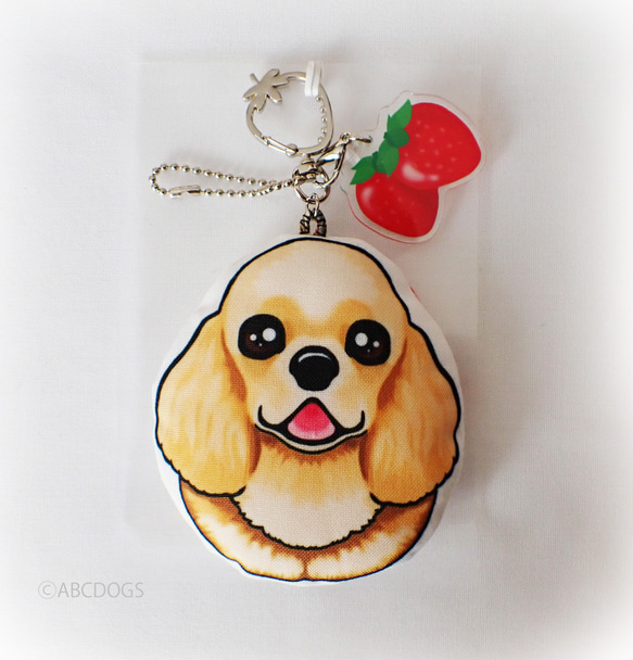 いちごチャーム アメリカンコッカースパニエル バフ ぬいぐるみ