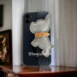 送料無料 犬 リストバンド スマホショルダー iPhone 14 15 全機種対応 Samsung ケース スマホケース 6枚目の画像