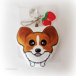 いちごチャーム パピヨン ぬいぐるみ ABCDOGS 通販 15439205｜Creema