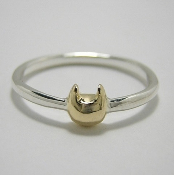 yubineco K18 ( 猫 ネコ ねこ キャット 指環 指輪 K18ゴールド シルバー 925 刻印 名入れ )        Ω 人気・おすすめ｜使いやすい・旅行におすすめ 品質保証 全国発送 日本国内発送・最短翌日お届け