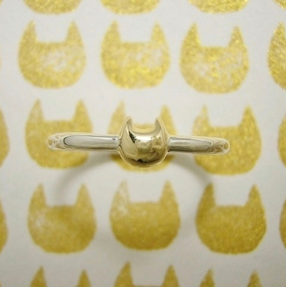 yubineco K18 ( 猫 ネコ ねこ キャット 指環 指輪 K18ゴールド シルバー 925 刻印 名入れ )        Ω 人気・おすすめ｜使いやすい・旅行におすすめ 品質保証 全国発送 日本国内発送・最短翌日お届け