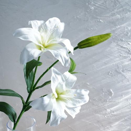 水換え不要）百合の花花瓶挿し アートフラワー シュシュフルール 通販