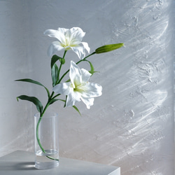 水換え不要）百合の花花瓶挿し アートフラワー シュシュフルール 通販
