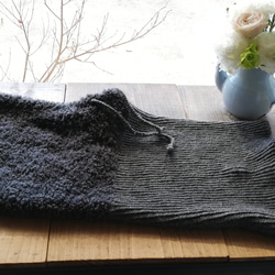 【受注製作】モコモコ　暖か　バラクラバ　手編み　ハマナカ　お色はご相談♫ 4枚目の画像