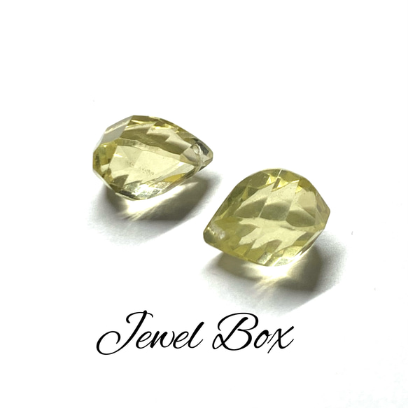 宝石質レモンクォーツE＊ツイストカット＊2個 天然石 JEWELBOX 通販