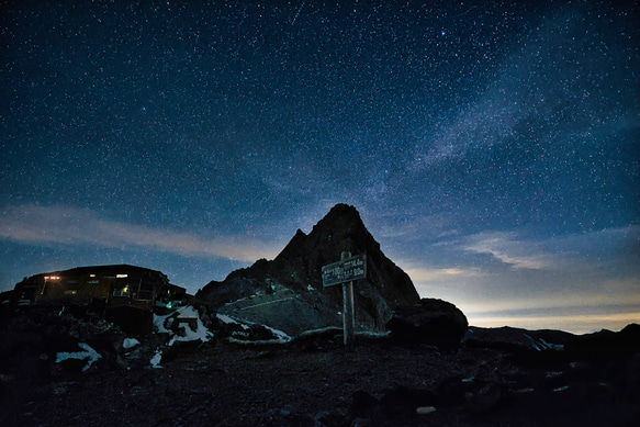 山岳風景写真 〜鋭鋒に降る星たち〜 （槍ヶ岳･星空･夜景･北アルプス･登山／送料無料） 7枚目の画像