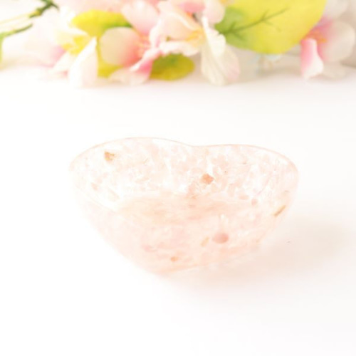 天然石 ローズクォーツ 小物入れ 小皿 アクセサリートレイ ピンク