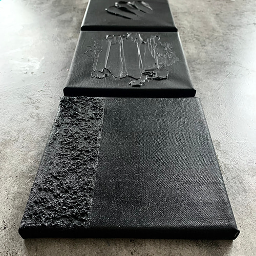 現代アート 3枚セット テクスチャーアート モダン 絵画 抽象画