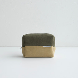 CANVAS BOX POUCH M ／ キャンバスボックスポーチM 10枚目の画像