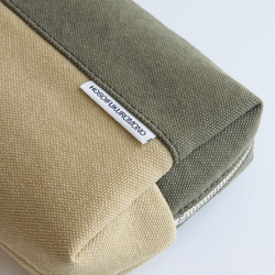 CANVAS BOX POUCH M ／ キャンバスボックスポーチM 5枚目の画像