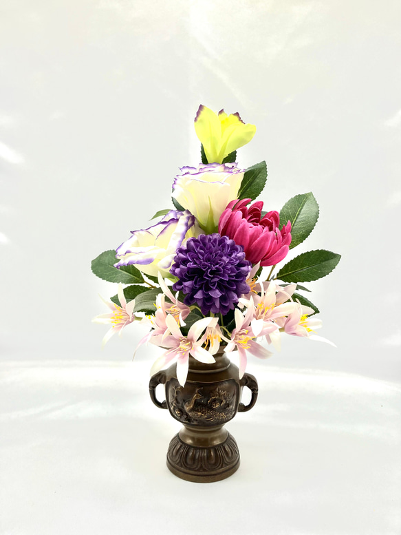 仏壇用ｱｰﾃｨﾌｨｼｬﾙﾌﾗﾜｰ仏花 アートフラワー ラン 通販 15441053｜Creema