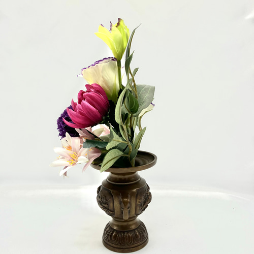 プリザーブドフラワー アーティフィシャルフラワー 仏壇用 供花 仏花 想花 ② 仏壇用ｱｰﾃｨﾌｨｼｬﾙﾌﾗﾜｰ仏花 アートフラワー ラン 通販 15441053｜Creema