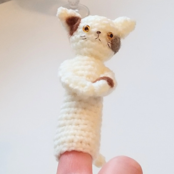 指人形-三毛猫 6枚目の画像