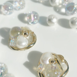 freshwater pearl×aurora beads　Metal　Piace 4枚目の画像