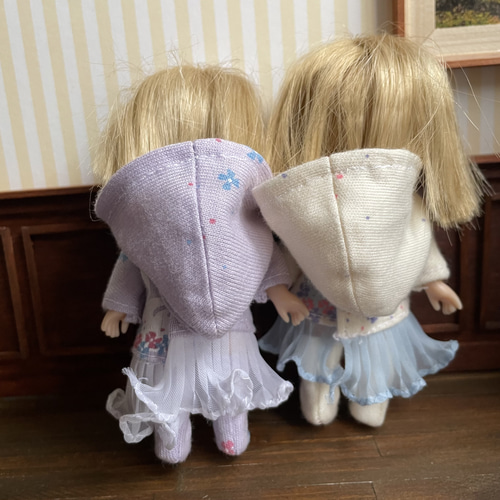 M2308 ミキちゃんマキちゃん ハンドメイド 服 スワンワンピース 