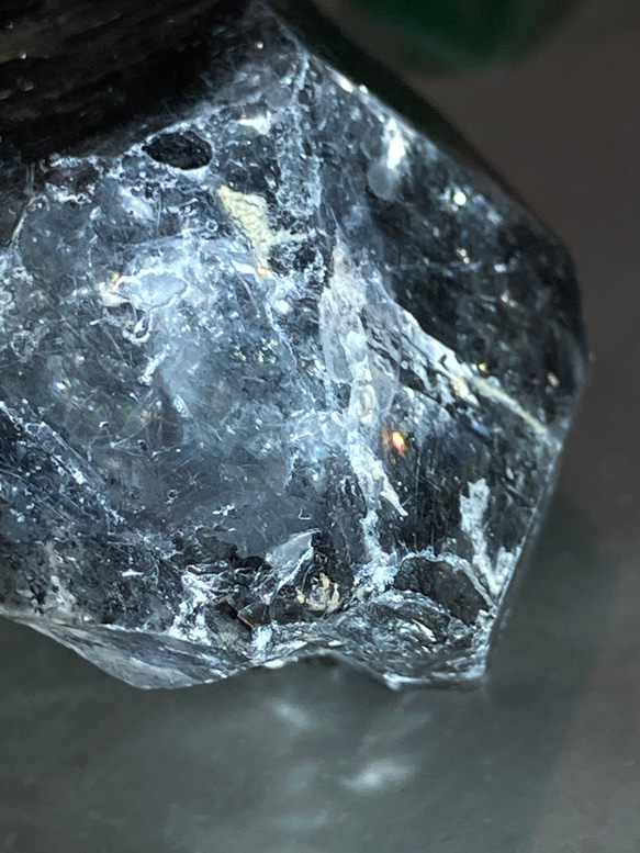 パッキマーダイヤモンド✨　レインボー　カテドラル　水晶　原石　パーキマー 5枚目の画像