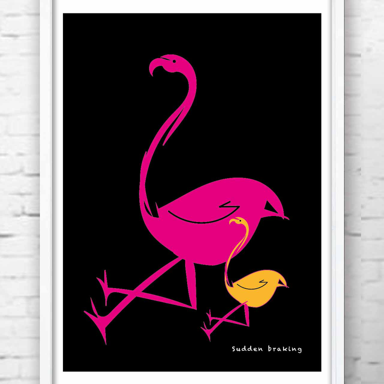 急に止まれない　イラスト　ポスター  　アートポスター　全作オリジナル　アートsei（新着順）で検索　1147