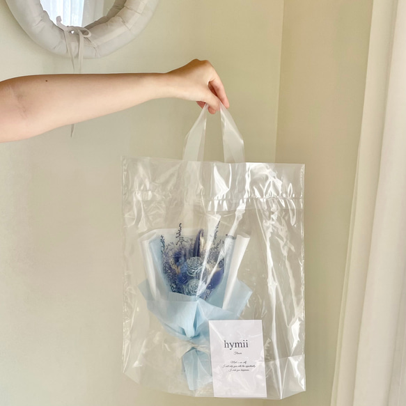 【選べる全６色ブーケ】【名入れラベル】韓国ブーケ　ミニブーケ　カラフルブーケ　ドライフラワーブーケ　推し 11枚目の画像