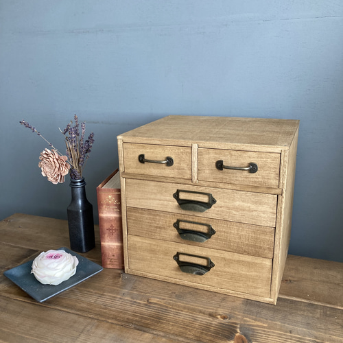 アンティーク】引き出し5杯