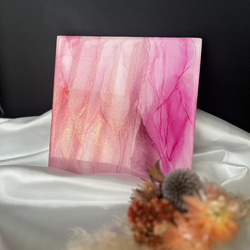 アクリルブロック アルコールインクアート 【インテリア アクセサリー