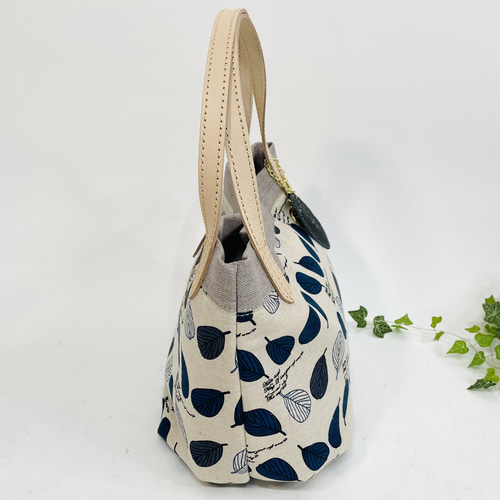 ◇Gream Supply◇グリームサプライ◇牛皮革ハンドル◇リーフ柄