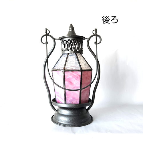 アンティーク　ランプ　ランタン　灯篭　ステンドグラス　灯籠　アンティーク ステンドグラスランプ・魔女の瞳/熱 アンティーク調・魔法のテーブル