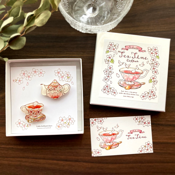 Sakura TeaTime Coffret -petal- | Sakura Tea Coffret Petal [胸針套裝] 第5張的照片