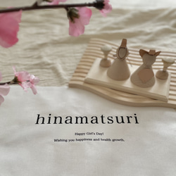 hinamatsuri short tapestry. ひな祭りタペストリー　ひな祭り　ひな祭り飾り　桃の節句　初節句　 3枚目の画像