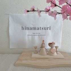 hinamatsuri short tapestry. ひな祭りタペストリー　ひな祭り　ひな祭り飾り　桃の節句　初節句　 5枚目の画像