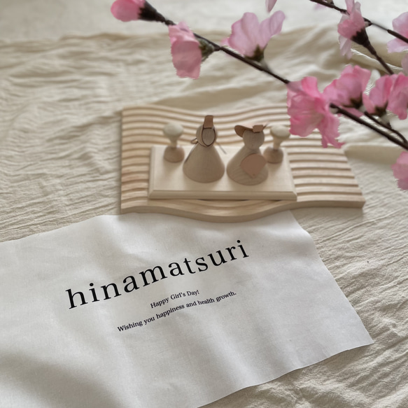 hinamatsuri short tapestry. ひな祭りタペストリー　ひな祭り　ひな祭り飾り　桃の節句　初節句　 1枚目の画像