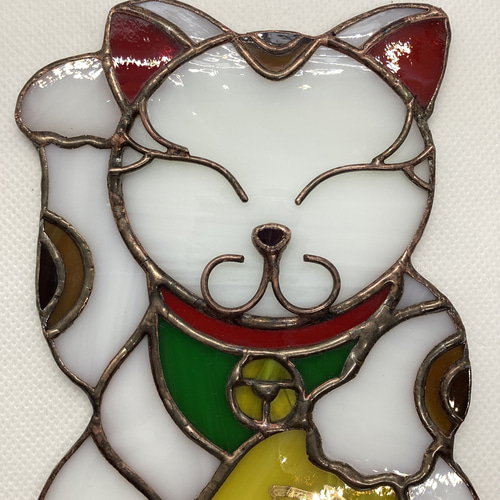 ステンドグラス 招き猫のオブジェ｜Yahoo!フリマ（旧PayPayフリマ）