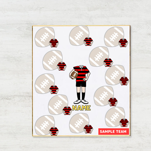 寄せ書き 色紙 メッセージシール ラグビー メッセージカード niconico