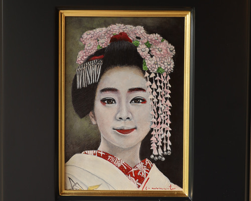 先笄の彩り』油彩肉筆画