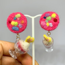 piereced earrings6 Usagi parfait 1枚目の画像