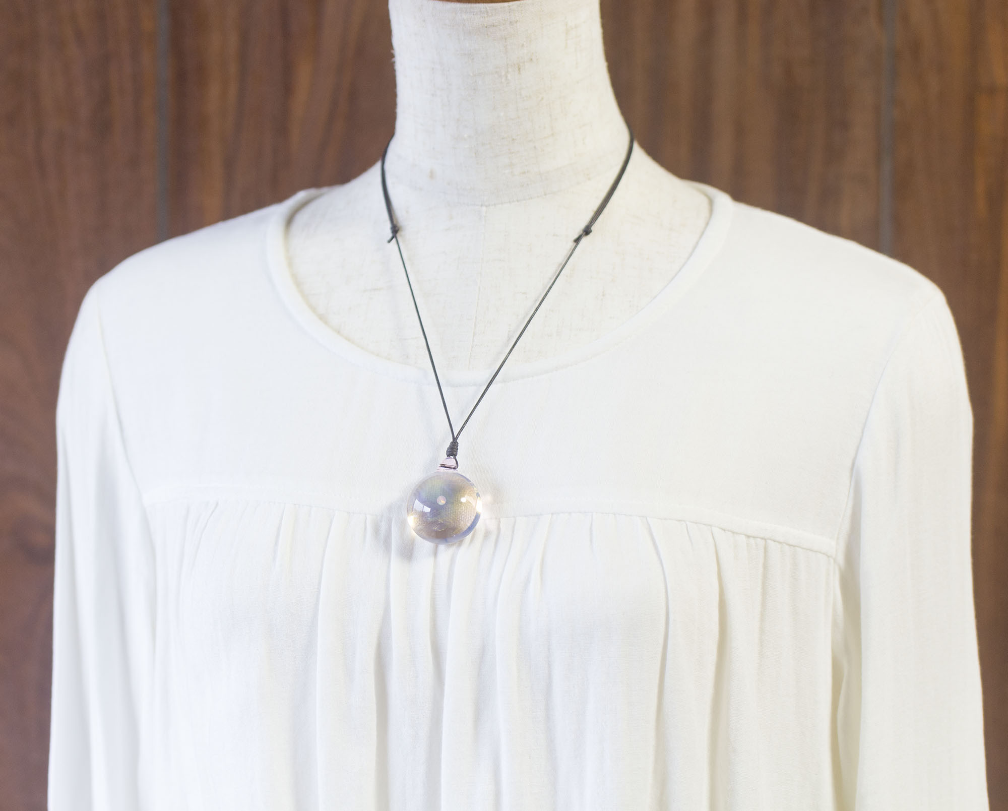 WINGS OF UNIVERSE ボロシリケイトガラスペンダント wu15