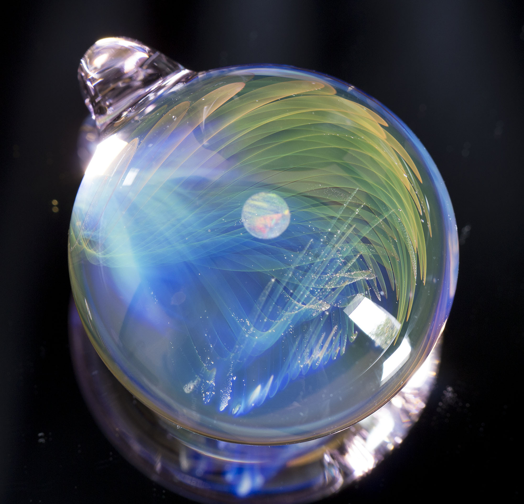 WINGS OF UNIVERSE ボロシリケイトガラスペンダント wu15