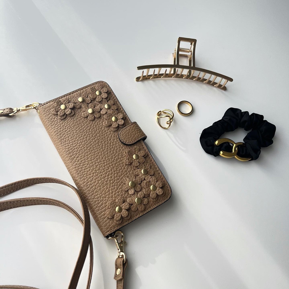 32色　手帳型スマホケース　スマホショルダー　本革　くすみカラー　秋色　iPhone　アンドロイド#mm00000272