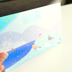 文鳥さんと景色のポストカード 5枚目の画像